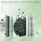 Activated Charcoal Odor Absorber,6 Pack Nature Odor Eliminator for Shoes, Bamboo Charcoal Air Purifying Bags,Shoe Deodorizer and Moisture Absorbers for Fresh Sneakers,Shoe Smell Remover